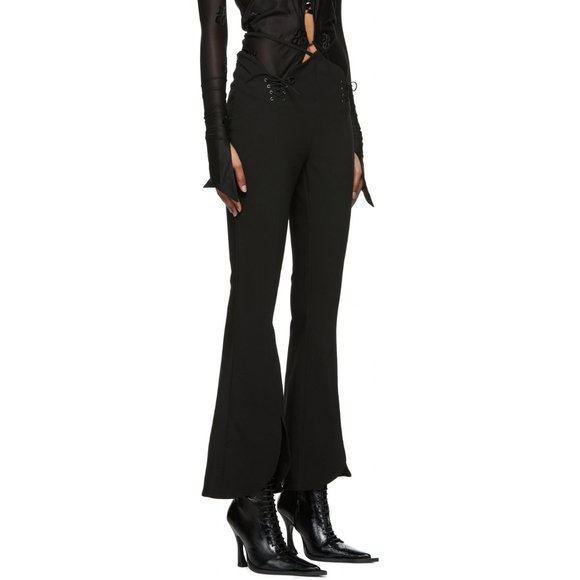 Didu Black Flarry Pants - Picture 2 of 6